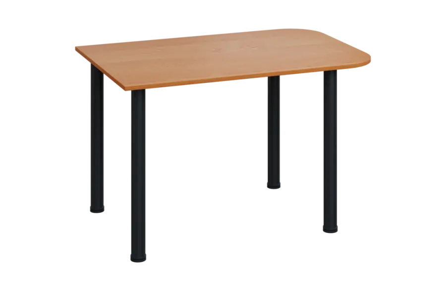 EJH 1 - 120 přístavba jednací, kovová podnož černá, deska 18 mm, olše jantar